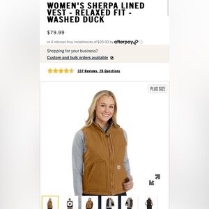 Women’s carhartt vest